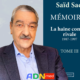 Interview avec Said SADI : « Le confort du silence est un poison lent »